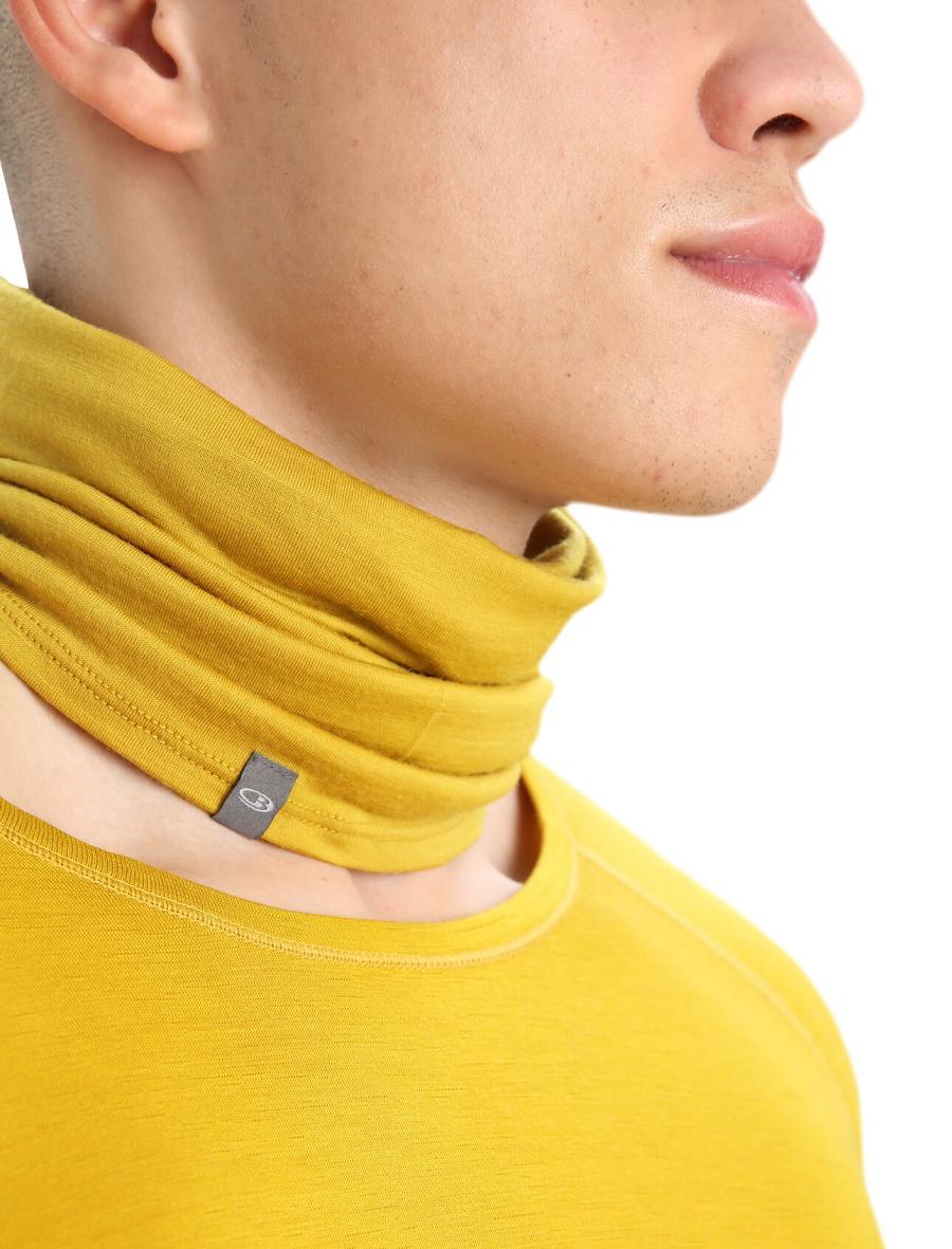 Silent Gold Men's Icebreaker Unisex Merino Flexi Chute Scarves | USA 1068FDNM